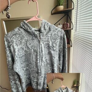 Y2K Gray Patterned Women's Jacket